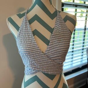 NWOT- Boutique Halter Style Shirt